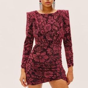 For Love & Lemons Shailee Mini Dress Mulberry